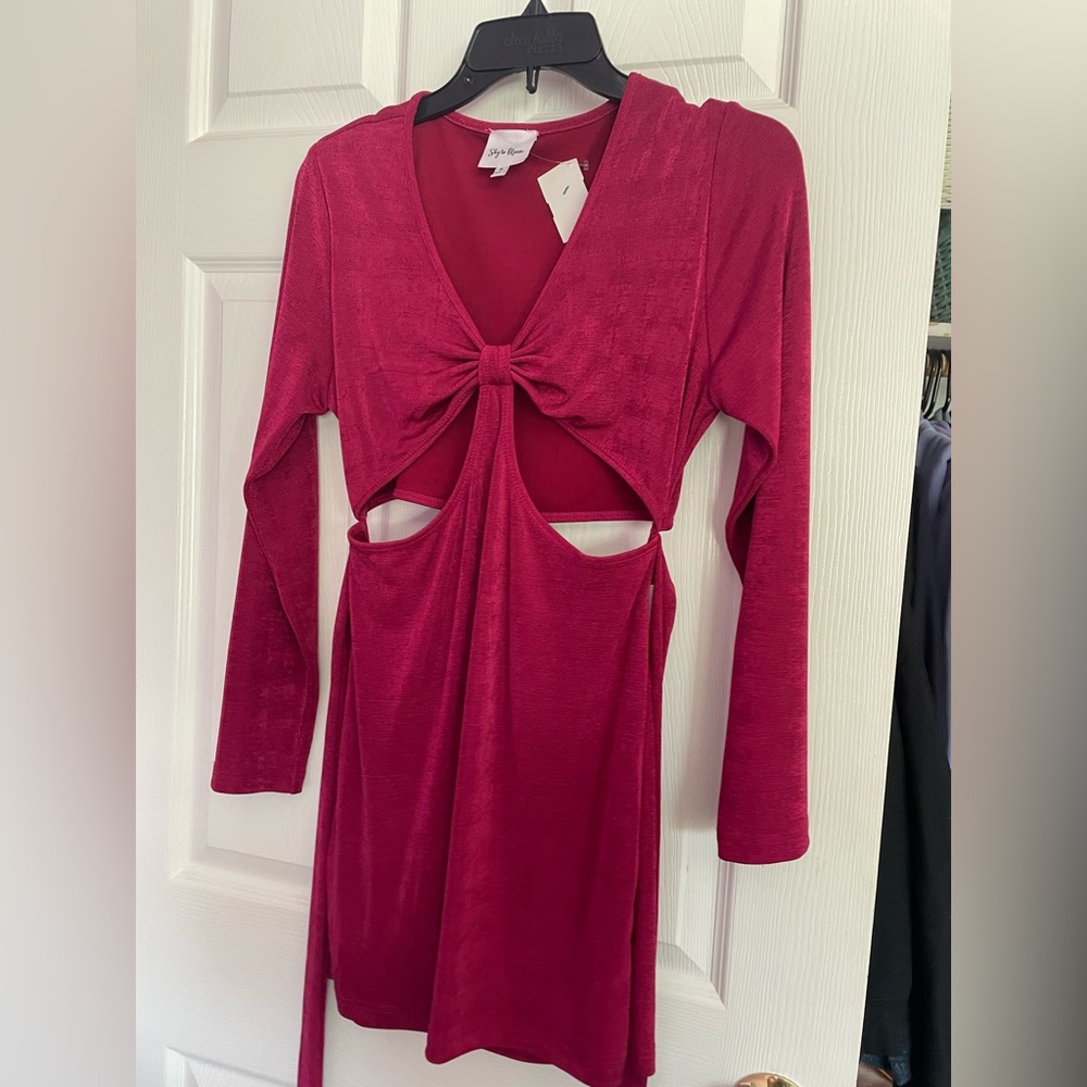 burgandy ruby and jenna dress